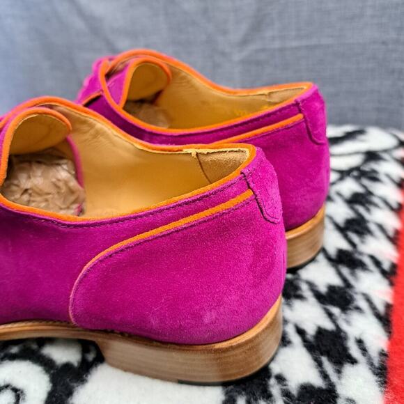 The Office of Angela Scott Mr. Evans Wingtip Oxford Fuchsia US Size 10 (40 Euro) - Picture 5 of 15